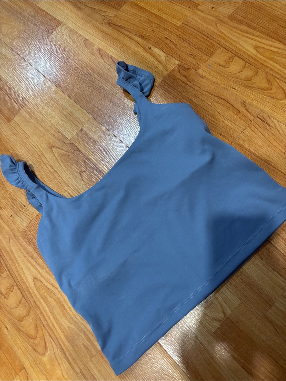Blogilates Blue Ruffle Top - Picture 3 of 6